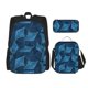 thumbnail image 1 of Disketp Stingray Mochila Estampada de Gran Capacidad con Lonchera y Estuche, Set de 3 Piezas para Estudiantes, 1 of 7