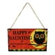 thumbnail image 2 of Letrero Colgante Happy Haunting, licencia de , Decoración Patio de Halloween Soledad Happy Haunting Hanging Sign, 2 of 10