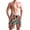 Blue Pink Orange Tie Dye, variant on Men's Quick Dry Swim Trunks Beach Shorts Casual Summer Board Shorts with Pockets, Turtles Shells Starfish Line