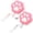 Pink, variant on Cute Cartoon Body Measure Tape 40'' with Lock Pin Retract Measuring Tape Body Cloth Measuring Tape for Sewing Tailors