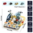 thumbnail image 4 of EIMELI Car Adventure Toy with 4 Mini Cars Early Educational Car Track Adventure Race Toy Creative Fun Car Rescue Adventure Toys Space-Themed Preschool Track Vehicle Toy for Home Indoor To, 4 of 6