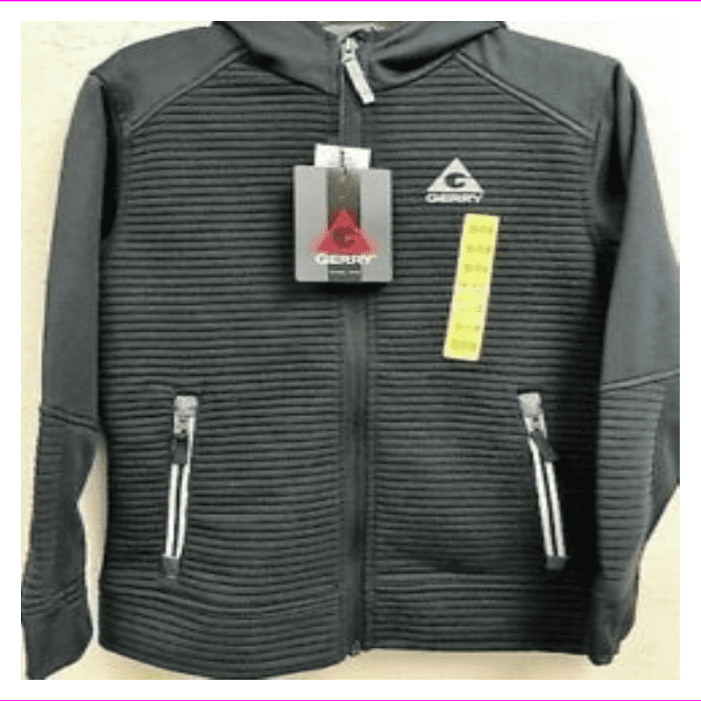 Gerry Gerry Kid's Full Zipped Hoodie Jacket L14/16/Heather Walmart