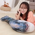 thumbnail image 5 of 20-100cm nuevo bajo juguetes de peluche animales marinos almohada pez delfín muñeca tiburón dibujos animados suave almohada para dormir regalo para niños, 5 of 5