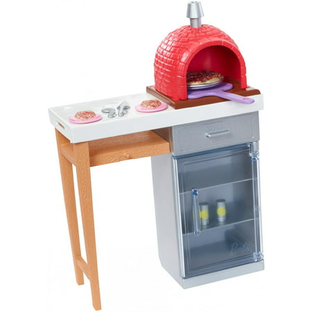 Barbie Outdoor Furniture Set, Brick Pizza Oven
