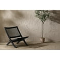 thumbnail image 3 of South Shore Agave Wood and Woven Rope Lounge Chair, in Black, 3 of 13