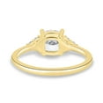 thumbnail image 4 of 2.00Ct Cushion Cut Lab Grown Diamond Engagement Ring, Round Side Accent, 14K Yellow Gold, US 10.5, 4 of 7