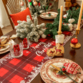 thumbnail image 5 of Softalker Christma Table Runner Classic Buffalo Check Table Runner Stylish Design for Family Dinner Christmas Holiday Birthday Party Table Home Decoration, 5 of 8