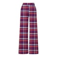 thumbnail image 7 of SELONE Girls Sweatpants with Wide Leg Sets Big Kids Plaid Thermal Drawstring Pants Elastic Waist Trousers Winter Outfits, 7 of 7