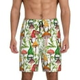 thumbnail image 2 of Picia Mushrooms Pajama Shorts for Men, Men's Pajama Bottoms, Sleepwear,Short Pajama Pants-3X-Large, 2 of 9