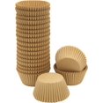 thumbnail interactive-video image 1 of Gifbera Natural Standard Cupcake Liners Odorless Paper Baking Cups 400-Count (Co 1 of 14