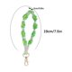 thumbnail image 2 of Llavero bohemio de flores tejidas a mano con colores contrastantes, pulsera y colgante para telfono., 2 of 7