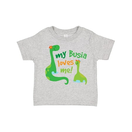 

Inktastic My Busia Loves Me Grandson Dinosaur Boys Toddler T-Shirt