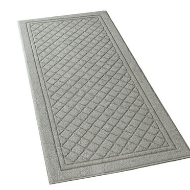 Collections Etc Diamond Embossed Design Skid-Resistant Accent Rug