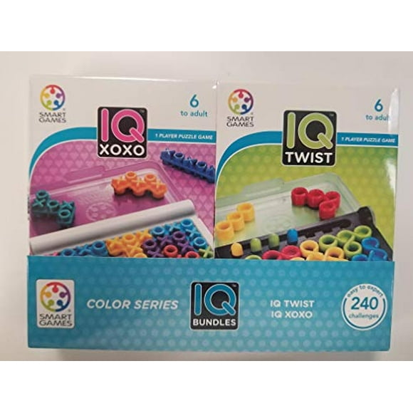 SmartGames IQ Blages Color Series: IQ Twist & IQ XOXO 240 Desafíos para edades de 6 adulto SmartGames SmartGames