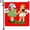 color 2, variant on JOOCAR Valentine's Day Garden Flags, Gnome Couple Happy Valentine's Day Love Balloon Envelope 12x18 Inches Double Sided Garden Flags for Outdoor Garden Festival Yard Decoration