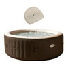 Intex PureSpa Bubble Massage 4 Person Inflatable Hot Tub with Hot Tub Seat
