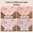 thumbnail image 7 of Design&I 9'x12' Washable Area Rug Pink Cream Geometric and Floral Artistry Design Contemporary with Accents for Dining Room, Basement, Large Office, Snag-Free, 7 of 7