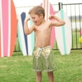 thumbnail image 4 of FORMRS Boys Swim Trunks Quick Dry Mesh Liner Boardshorts Sizes XS-XL, Martini with Olive, 4 of 7