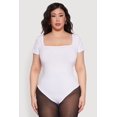 thumbnail image 2 of Womens Plus Size Seamless Square Neck Bodysuit, 2 of 5