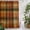 Orange, Green, Brown, variant on Orange Buffalo Plaid Shower Curtain - Water Repellent Fabric Shower Curtains Washable, Fall Thanksgiving Checkered Decorative Polyester Cloth Bathroom Curtains Modern Bath Decor 72"x72"