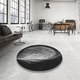 thumbnail image 3 of Ahgly Company Indoor Round Patterned Platinum Gray Area Rugs, 8' Round, 3 of 6