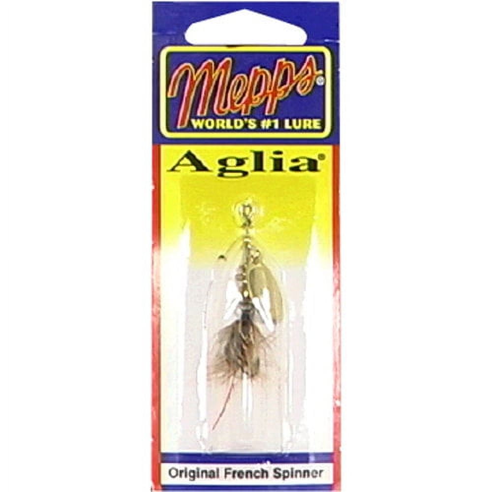 (2 pack) Mepps Wooly Worm Aglia Inline Spinner, Gold & Brown, 1/12 oz