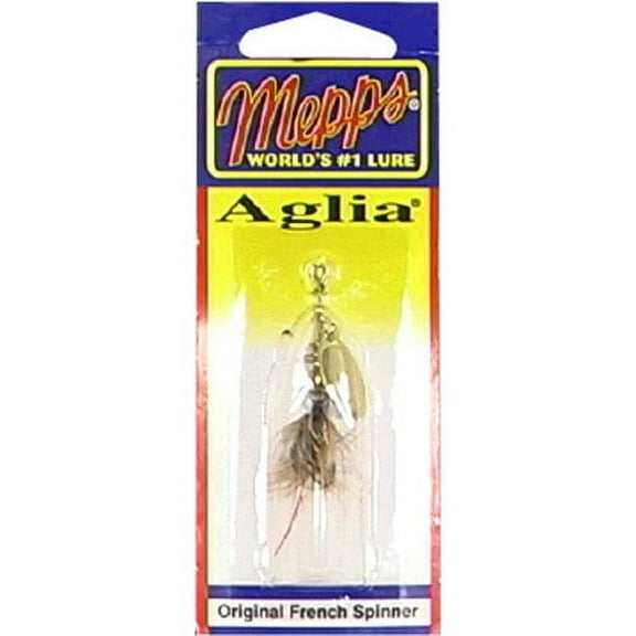 Mepps Wooly Worm Aglia Inline Spinner, Gold & Brown, 1/12 oz