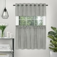 thumbnail image 4 of PowerSellerUSA Decorative Telescopic Metal Curtain Rod, 66" to 120"  Contemporary Round PVC Finials, Ultra Durable Brackets 3/4" Diameter Window Drapery Rod, Charcoal - Plain Finial, 4 of 6