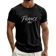 thumbnail image 2 of Paris T Shirts for Men Summer Short Sleeve Crewneck Loose Casual T-Shirts France Paris Graphic Tees Travel Vacation Shirt, 2 of 5
