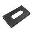 thumbnail image 1 of 2X Caja de pañuelos para coche, funda de piel sintética para asiento trasero, funda negra, 1 of 5