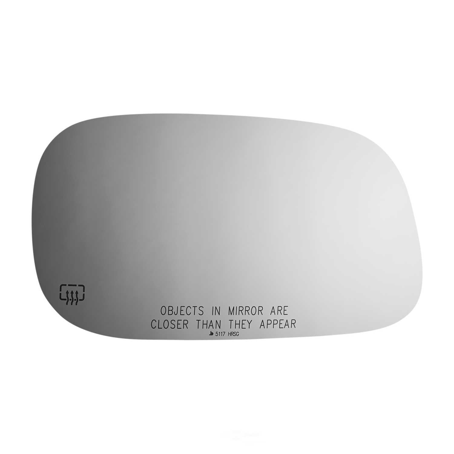 Burco Side View Mirror Replacement Glass with Motor Mount Plate - Clear Glass - 5117HRSG