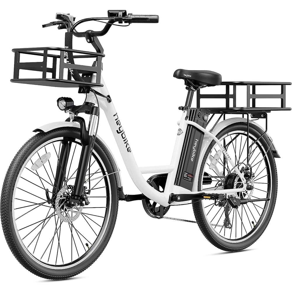 Heybike Cityscape 350W Electric City Cruiser Bicycle Up to 40 Miles, 36V 10Ah Removable Battery