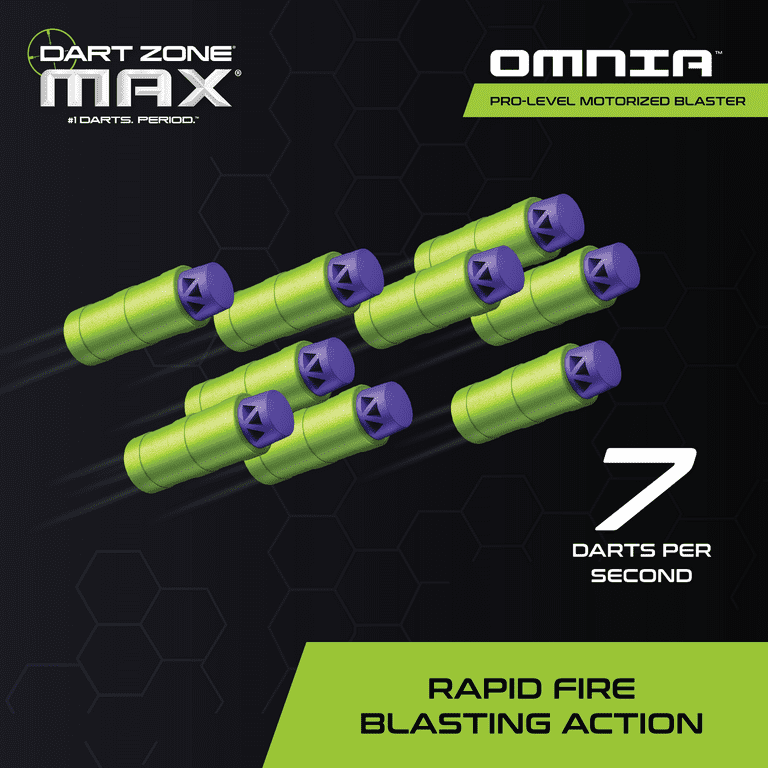 Dart Zone Max Omnia Pro Ultimate Battery Foam Dart Blaster Toy