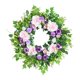 thumbnail image 2 of Corona de primavera/verano para puerta principal, follaje, hojas, flores artificiales colgantes, corona floral para ventana, hotel, chimenea u oficina, 2 of 9