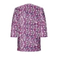 thumbnail image 7 of Cardigans for Women St. Patrick's Day,Chiffon Summer Kimono Cardigan 3/4 Sleeve Open Front Beach Kimono Hawaiian Floral Printed Lightweight Casual Beach Cover Up Plus Size Purple S, 7 of 7