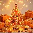 thumbnail image 2 of DIY Beaded Christmas Tree Kit, 2026 Sparkling Light-Up Tabletop Tree, Complete DIY Craft Supplies for Relaxing Home Activity & Meaningful Holiday Gift, 2 of 8