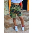 thumbnail image 3 of Women’s Camouflage Cargo Shorts – Casual Summer Multi-Pocket Utility Shorts for Outdoor  Streetwear, 3 of 6