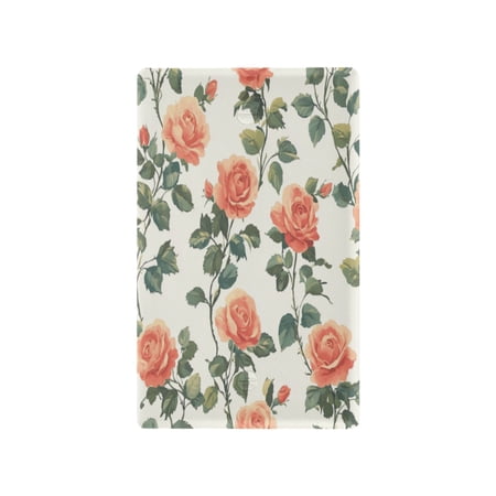 Switch Panel Switch Decoration 2.76x4.53x0.28 Inches Duplex Outlets Switch Plate Wall Plates Living Room Kitchen Bedroom Study Switches Pink Flowers1