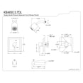 thumbnail image 3 of Kingston Brass KB4650DL Concord Single-Handle Tub and Shower Faucet, Matte Black, 3 of 3