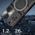 thumbnail image 3 of Poco X5 Pro X4 Pro F5 Pro M4 M5 F3 C40 Estuche rígido para teléfono de armadura pesada a prueba de golpes de lujo con soporte de metal, 3 of 4