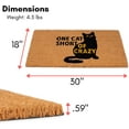 thumbnail image 2 of BirdRock Home One Cat Short Coir Front Door & Entry Doormat - 18" x 30", 2 of 7