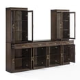 thumbnail image 3 of Crosley Furniture Stanton 3-Piece Sideboard And Glass Door Pantry Set in Coffee, 3 of 14