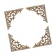 thumbnail image 5 of 4 apliques de madera decorativos sin pintar para armario o armario. 15 x 15 cm, 5 of 9
