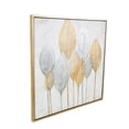 thumbnail image 6 of 40" x 40" Leaf Framed Wall Art with Silver Accents and Gold Frame, by CosmoLiving by Cosmopolitan, 6 of 9