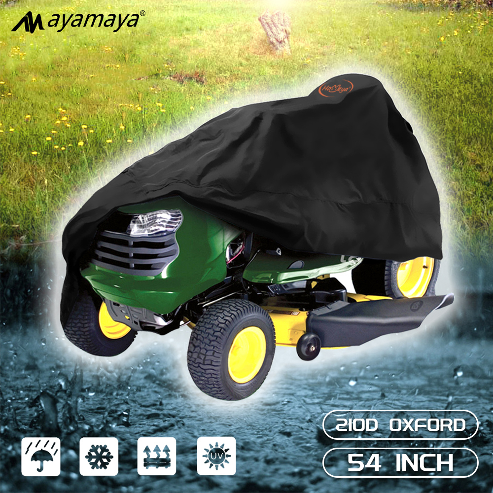 Riding Lawn Mower Cover,AYAMAYA Waterproof Windproof Lawn Tractor Cover