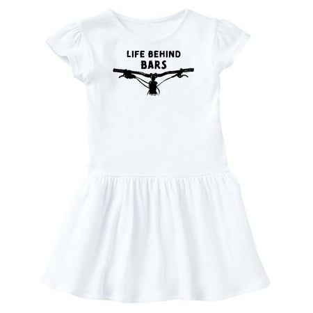

Inktastic Life Behind Bars Mountain Bike Gift Toddler Girl Dress