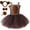 00#Brown479, variant on WOYY Newborn Girls Dress Up Party Brown Bear Sleeveless Tutu Dress with Accessories Outfits