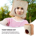 thumbnail image 4 of Sombrero de pan tostado, pan caliente, accesorios para selfies, sombrero de peluche, accesorio para disfraz, 4 of 8