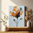 thumbnail image 6 of UXIEQU Abstract Orange Black Flower Canvas Wall Art 15.75x11.81 Inches, 6 of 8