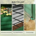 thumbnail image 6 of Outsunny Galvanized Raised Garden Bed, Planter Box with Crop Cage and Shade Cloth, Green, 6 of 9